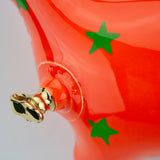 NEW Wall-hanging Brontosaurus (Orange with Green Stars)