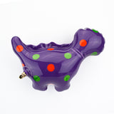 NEW Wall-Hanging Brontosaurus (Purple with Polka Dots)