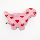 NEW Wall-Hanging Brontosaurus (Pink with Red Hearts)