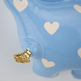 NEW Wall-Hanging Brontosaurus (Baby Blue with White Hearts)