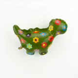 NEW Wall-O-Saurus (Olive Green with Flowers)