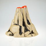 Volcano with Olive Green Mini Camarasaurus and Celadon Pterodactyl