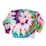 L Tie-Dye Crewneck Sweatshirt