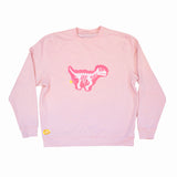 MADE TO ORDER (Pink) Wall-o-Saurus Crewneck Sweatshirt