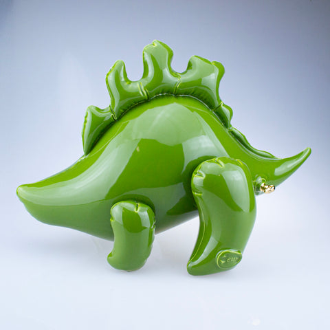 Small Inflatable Stegosaurus Olive Green