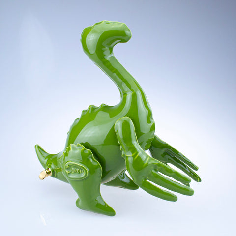 Small Inflatable Therizinosaur Olive Green