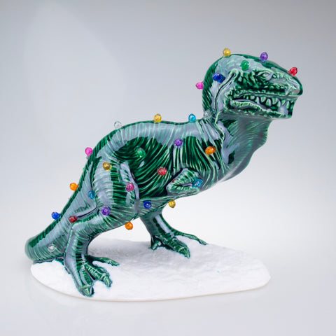 *Made To Order* T-Rex classic ceramic "Xmas Tree"