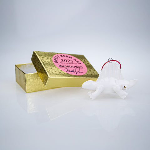 White Mini-Dimetrodon Ornament