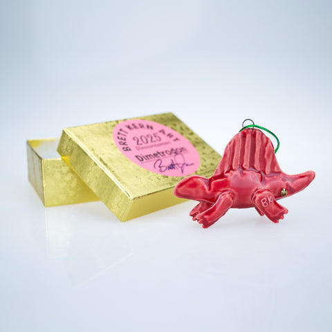 Red Mini-Dimetrodon Ornament