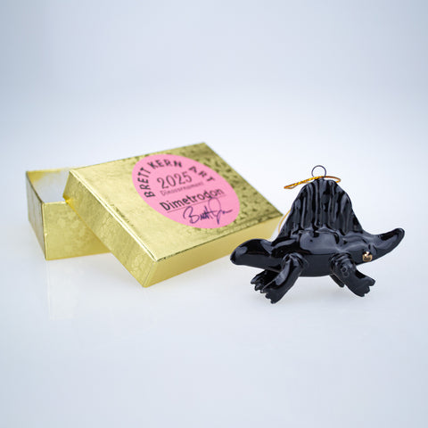 Black Mini-Dimetrodon Ornament