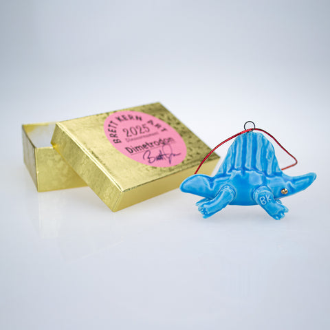 Sky Blue Mini-Dimetrodon Ornament