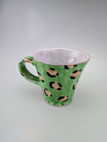 Green Leopard Print Mug