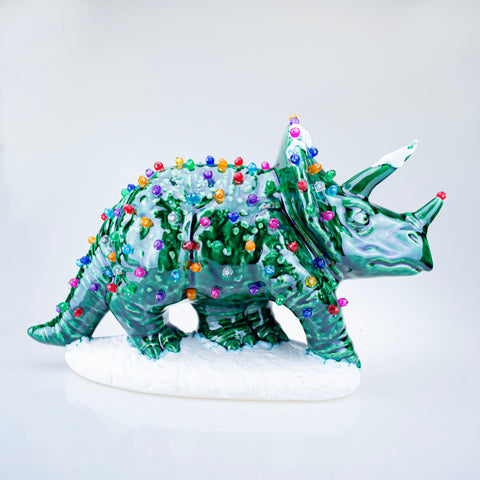 *PRE-ORDER* Triceratops classic ceramic "Xmas Tree"