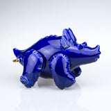 Small Inflatable Triceratops Cobalt Blue