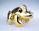 Made-to-Order, Small Inflatable Triceratops Gold