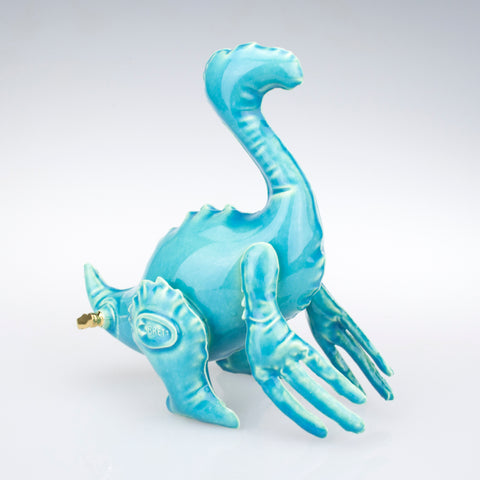 Small Inflatable Therizinosaur Turquoise