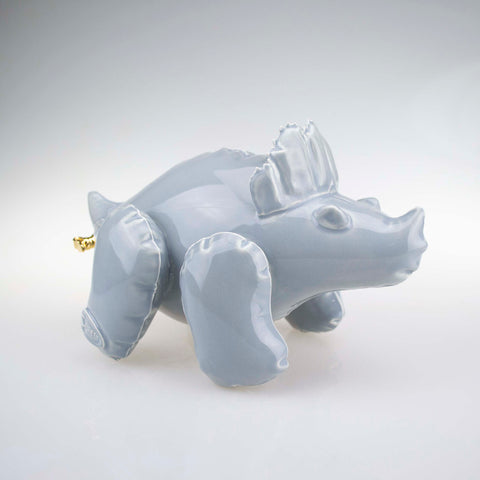 Small Inflatable Triceratops Gray