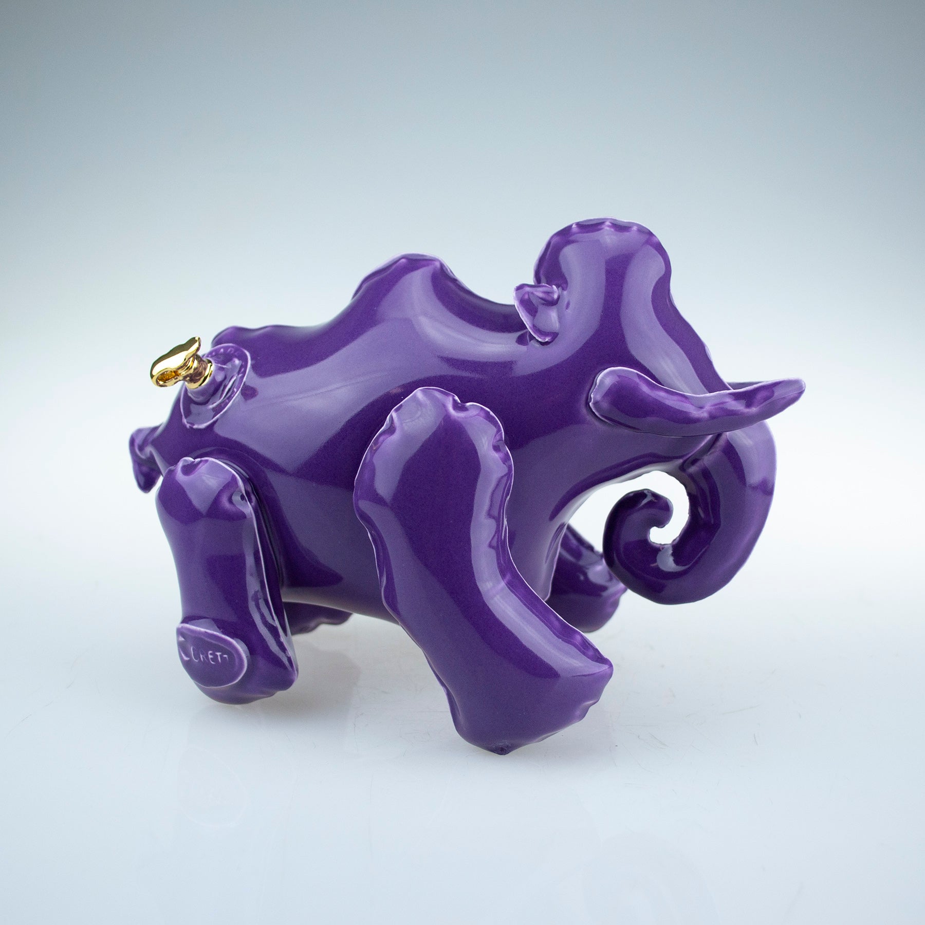 Purple Wooly Mammoth Build-A-Bear Wooly Mammoth With Purple Dress, image size:1800x1800