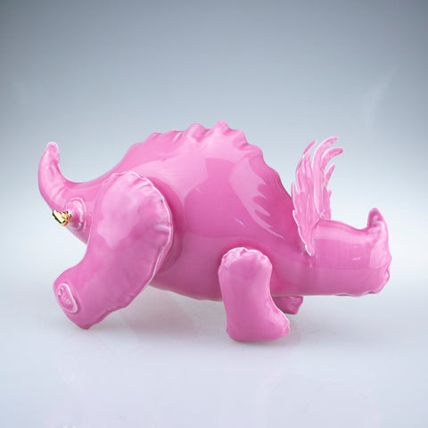 Inflatable Styracosaurus Pink