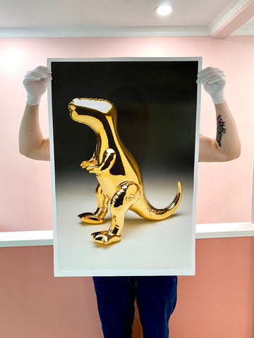 Gold T-Rex Giclée Art Print